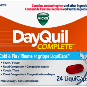 Vicks DayQuil Complete Cold & Flu 24 Liquicaps