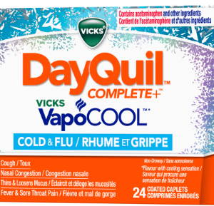 Vicks DayQuil Complete VapoCool Cold & Flu 24 Coated Caplets