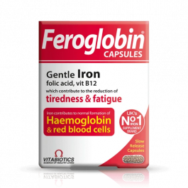 Vitabiotics Feroglobin Gentle Iron - 30 Capsules