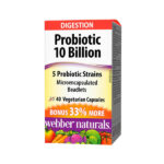 Webber Naturals Probiotic 10 Billion 40 Vegetarian Capsules