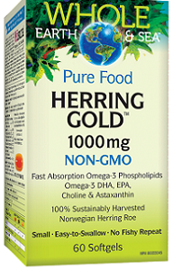 WHOLE EARTH AND SEA HERRING GOLD 1000mg 60sg