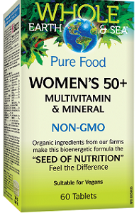 WHOLE EARTH AND SEA WOMEN'S 50+ MULTI & MINERAL 60tabs