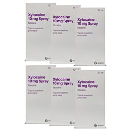 Xylocaine 10mg Anaesthetic Spray - 50ml x 6