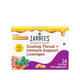 Zarbee's Cooling Throat & Immune Support Lozenge - 24 Lozenges